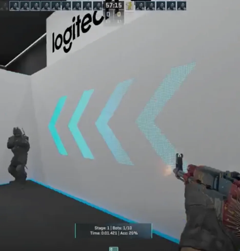 Championship gameplay, a shooter